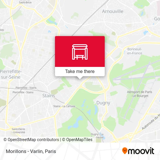 Morillons - Varlin map