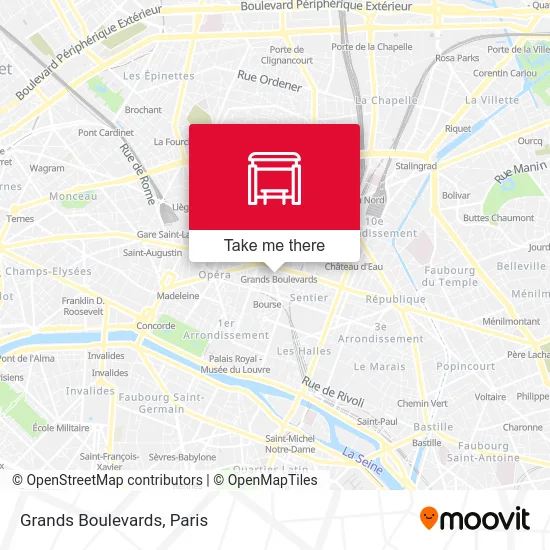 Grands Boulevards map