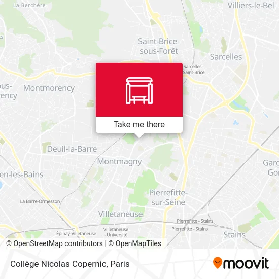 Collège Nicolas Copernic map