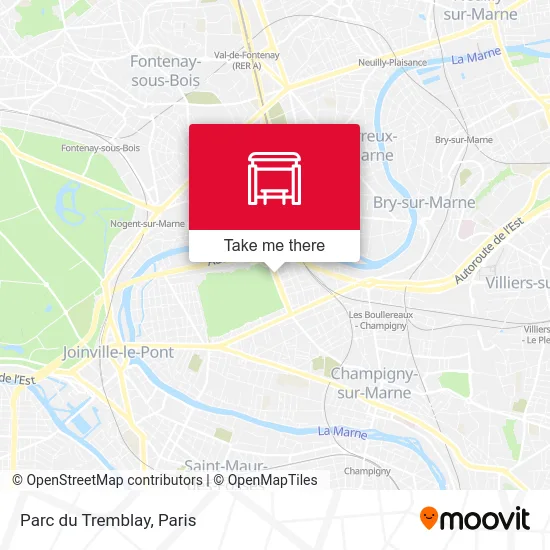 Parc du Tremblay map