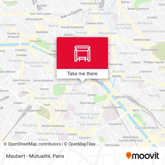 Maubert - Mutualité map