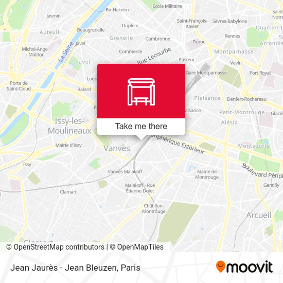 Jean Jaurès - Jean Bleuzen map