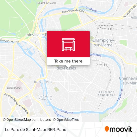 Le Parc de Saint-Maur RER map