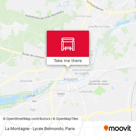 Mapa La Montagne - Lycée Belmondo