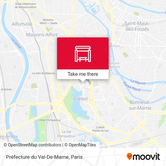 Préfecture du Val-De-Marne map