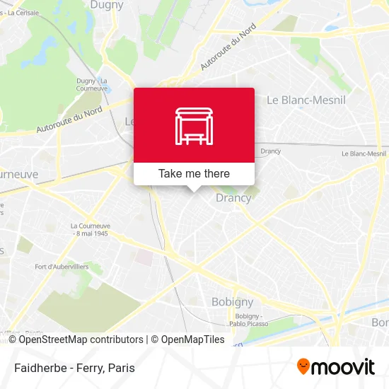 Faidherbe - Ferry map