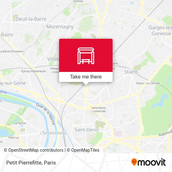 Mapa Petit Pierrefitte