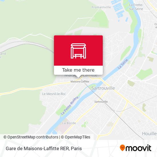 Gare de Maisons-Laffitte RER map