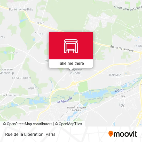 Mapa Rue de la Libération