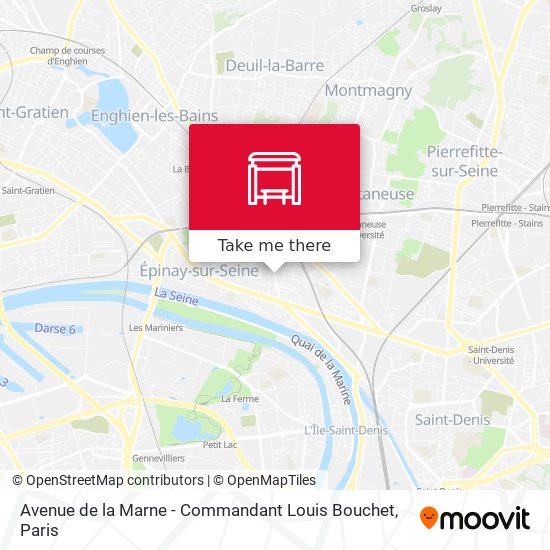 Mapa Avenue de la Marne - Commandant Louis Bouchet