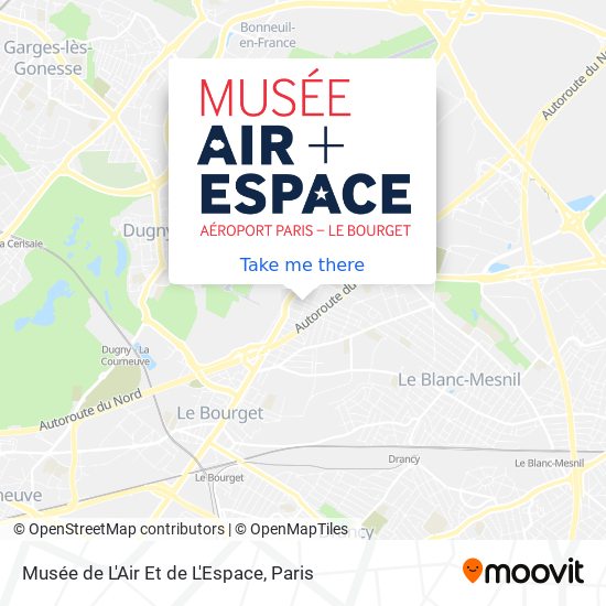 Musée de L'Air Et de L'Espace map