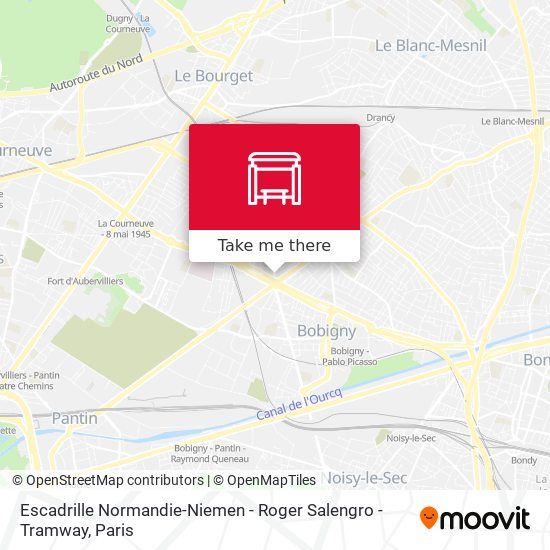 Escadrille Normandie-Niemen - Roger Salengro - Tramway map