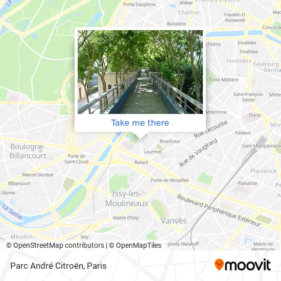 Parc André Citroën map