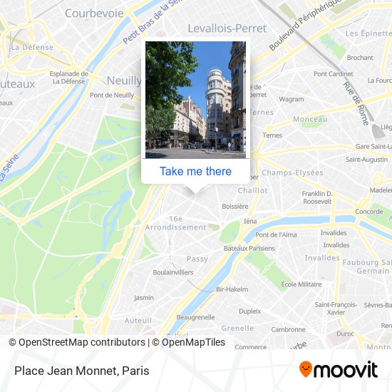 Mapa Place Jean Monnet
