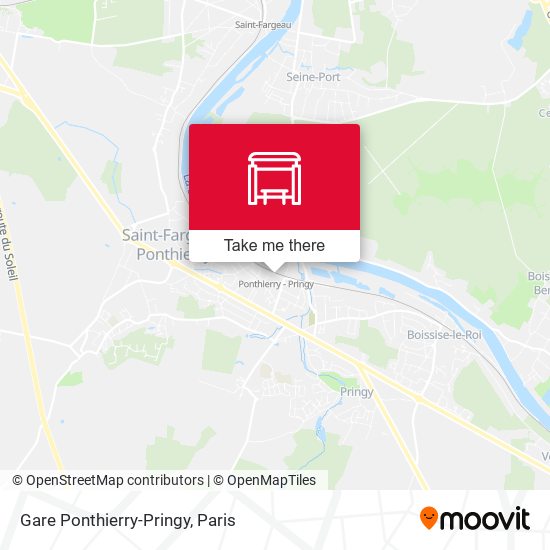 Mapa Gare Ponthierry-Pringy