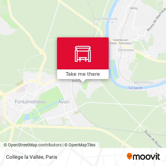 Mapa Collège la Vallée