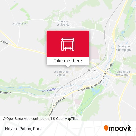 Noyers Patins map