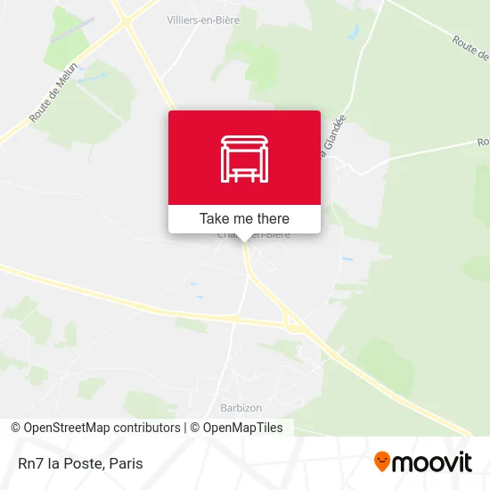 Mapa Rn7 la Poste