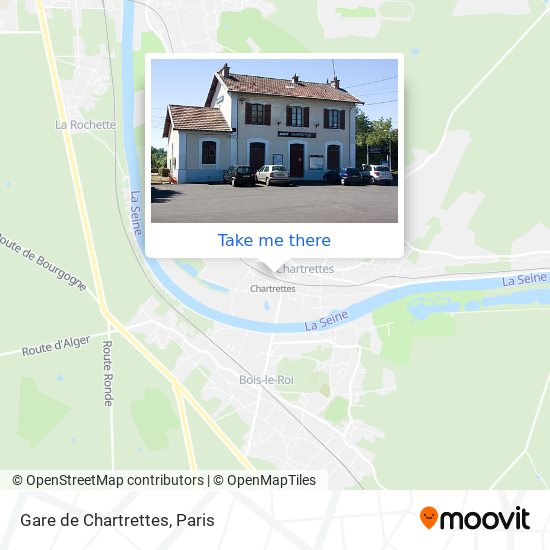 Gare de Chartrettes map