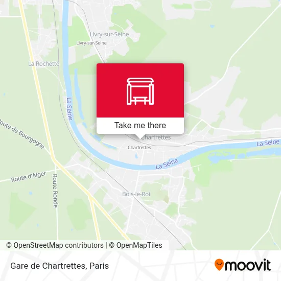 Gare de Chartrettes map