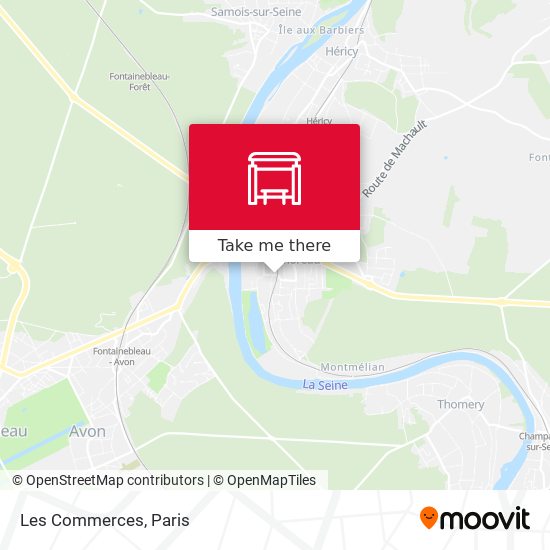 Les Commerces map