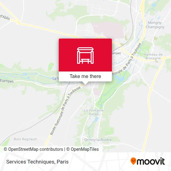 Services Techniques map