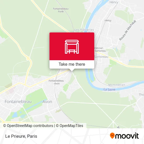 Le Prieure map