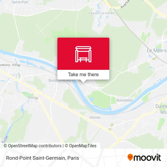 Mapa Rond-Point Saint-Germain