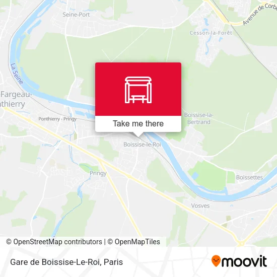 Gare de Boissise-Le-Roi map