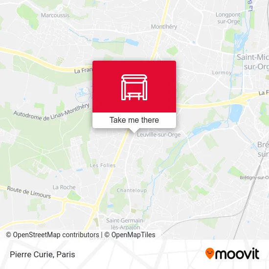 Mapa Pierre Curie