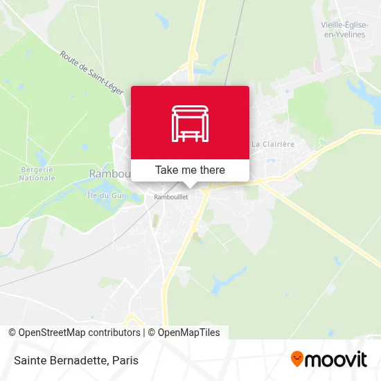 Sainte Bernadette map