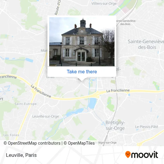 Leuville map