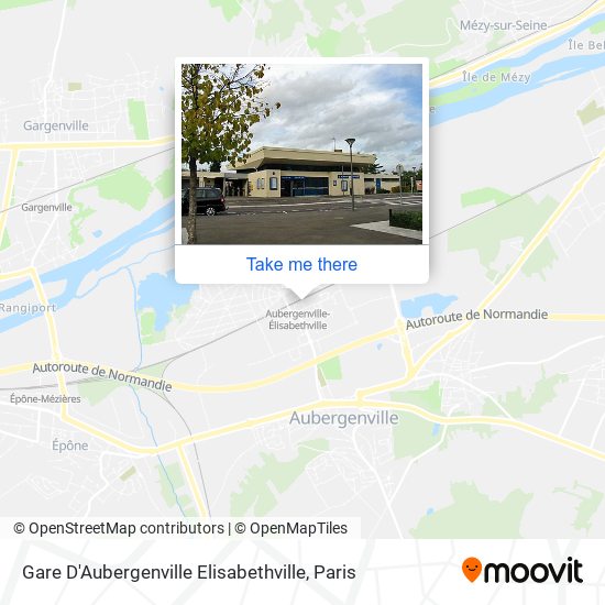 Mapa Gare D'Aubergenville Elisabethville