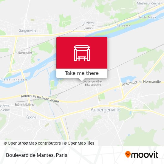 Mapa Boulevard de Mantes