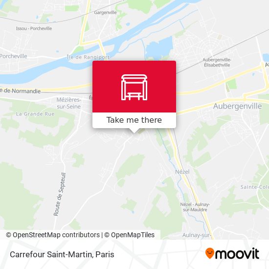 Mapa Carrefour Saint-Martin