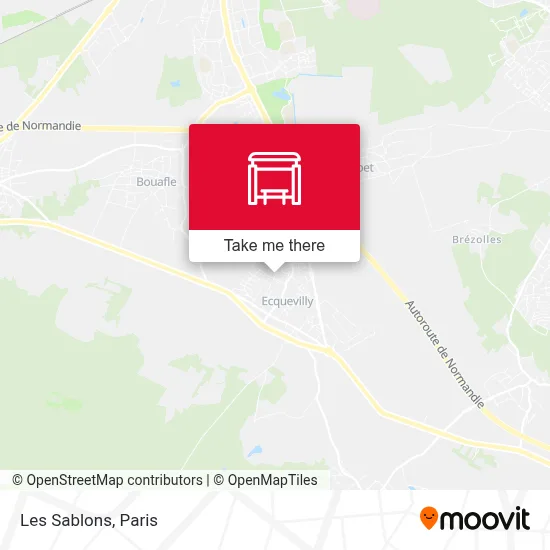 Les Sablons map