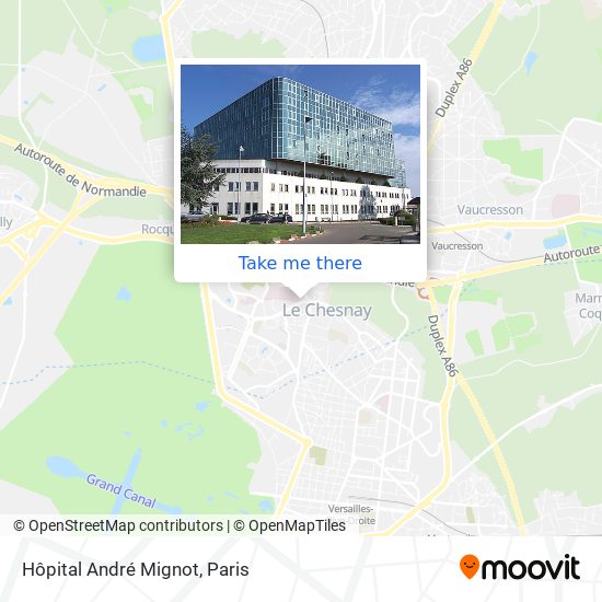 Hôpital André Mignot map