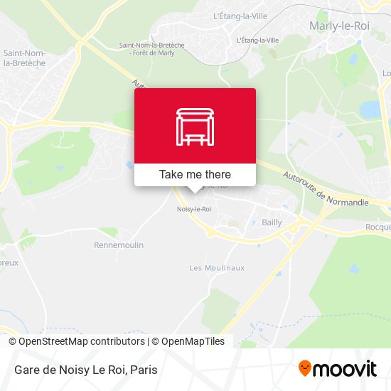 Gare de Noisy Le Roi map