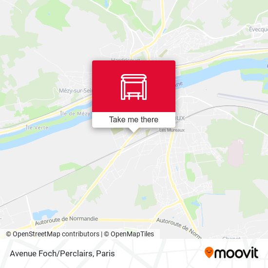 Avenue Foch/Perclairs map