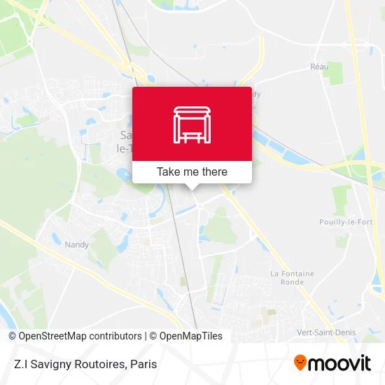 Z.I Savigny Routoires map
