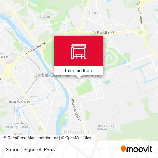 Simone Signoret map