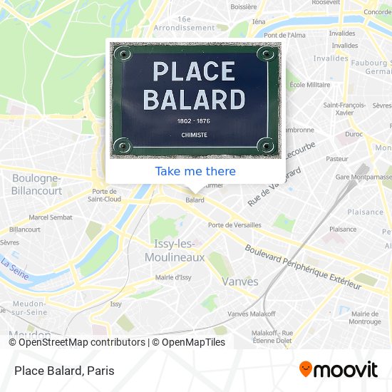 Place Balard map