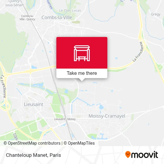 Chanteloup Manet map