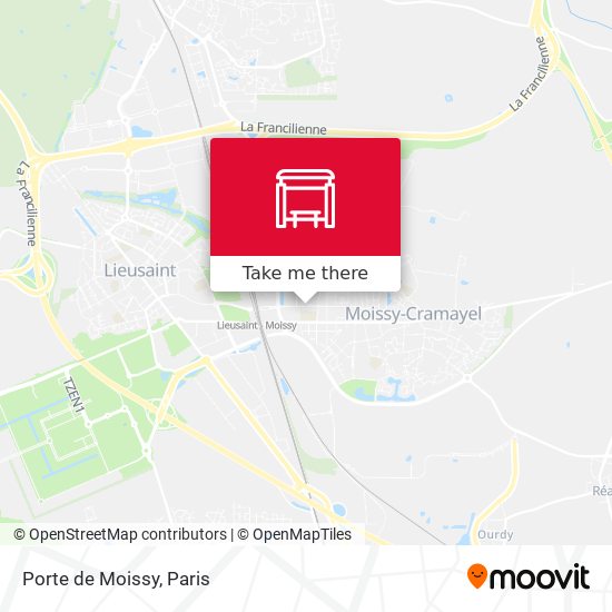 Mapa Porte de Moissy