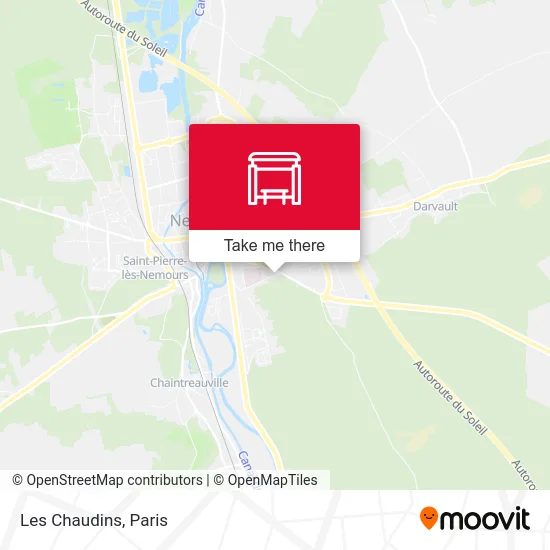 Les Chaudins map