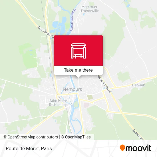 Route de Morêt map