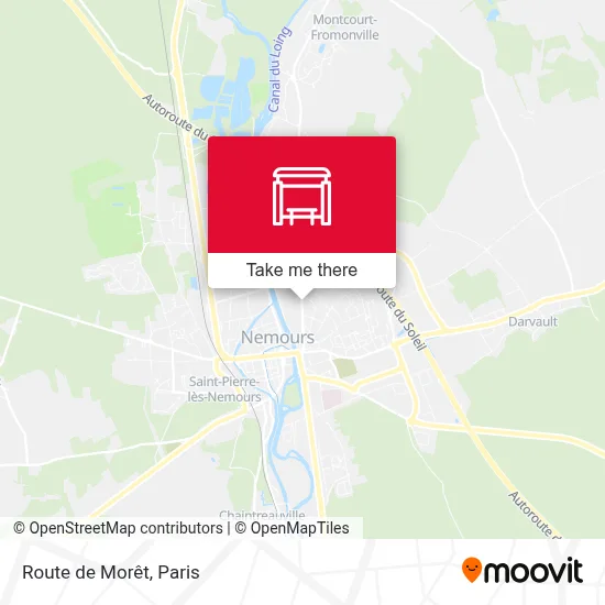 Route de Morêt map