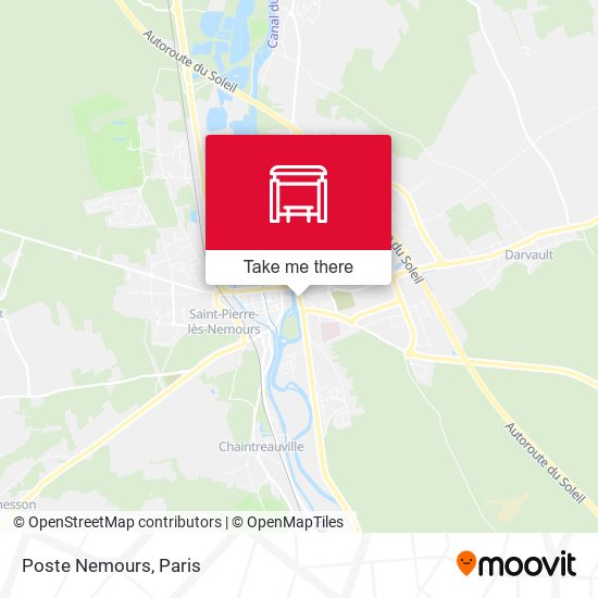 Poste Nemours map