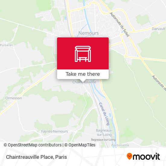 Mapa Chaintreauville Place