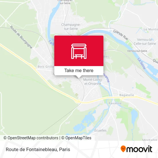 Route de Fontainebleau map